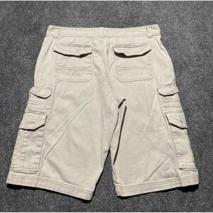 Company Eighty One Mens Khaki Cargo Shorts Size 38 Beige Stretch Cotton Casual